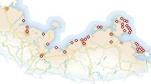 Karte Urlaubsorte Ostsee